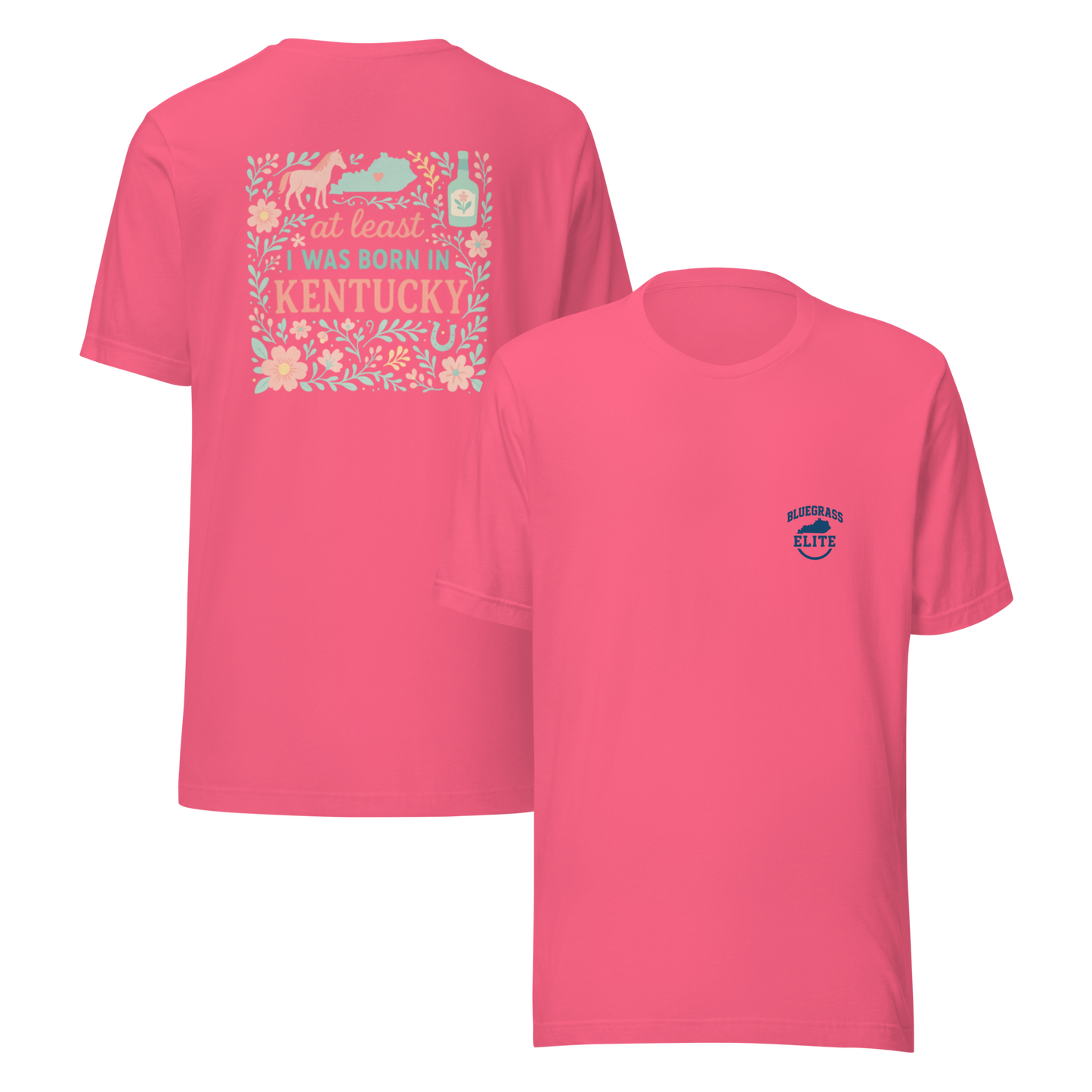 At Least I Was Born in Kentucky T-Shirt | Bluegrass Pride | Elite Tri-Blend