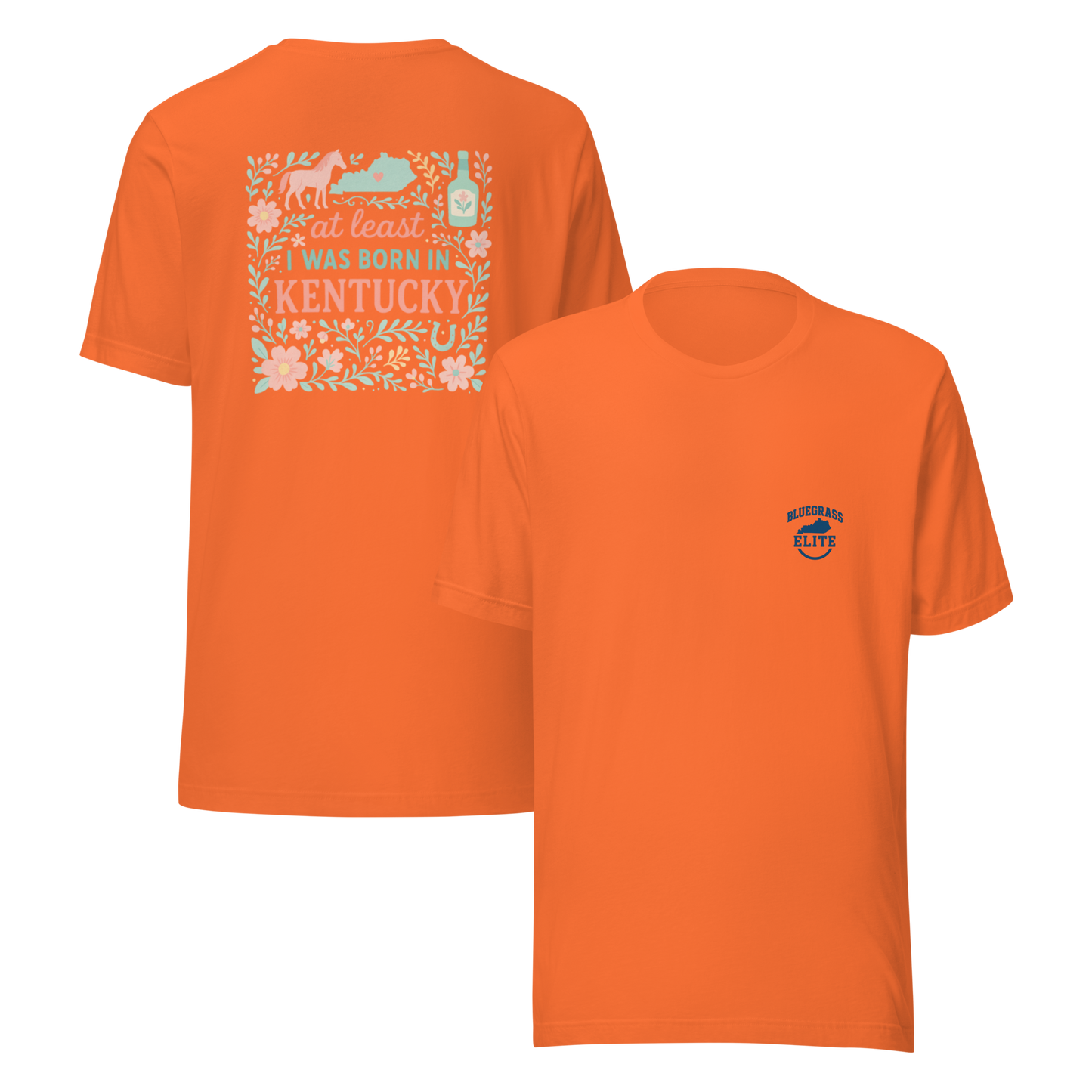 At Least I Was Born in Kentucky T-Shirt | Bluegrass Pride | Elite Tri-Blend