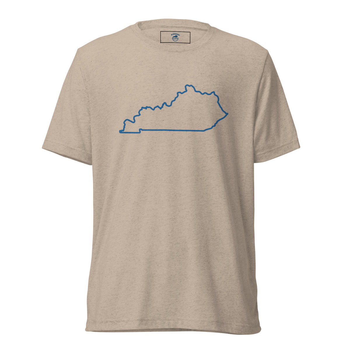 Kentucky State Outline Elite Tee in Tan Tri-Blend