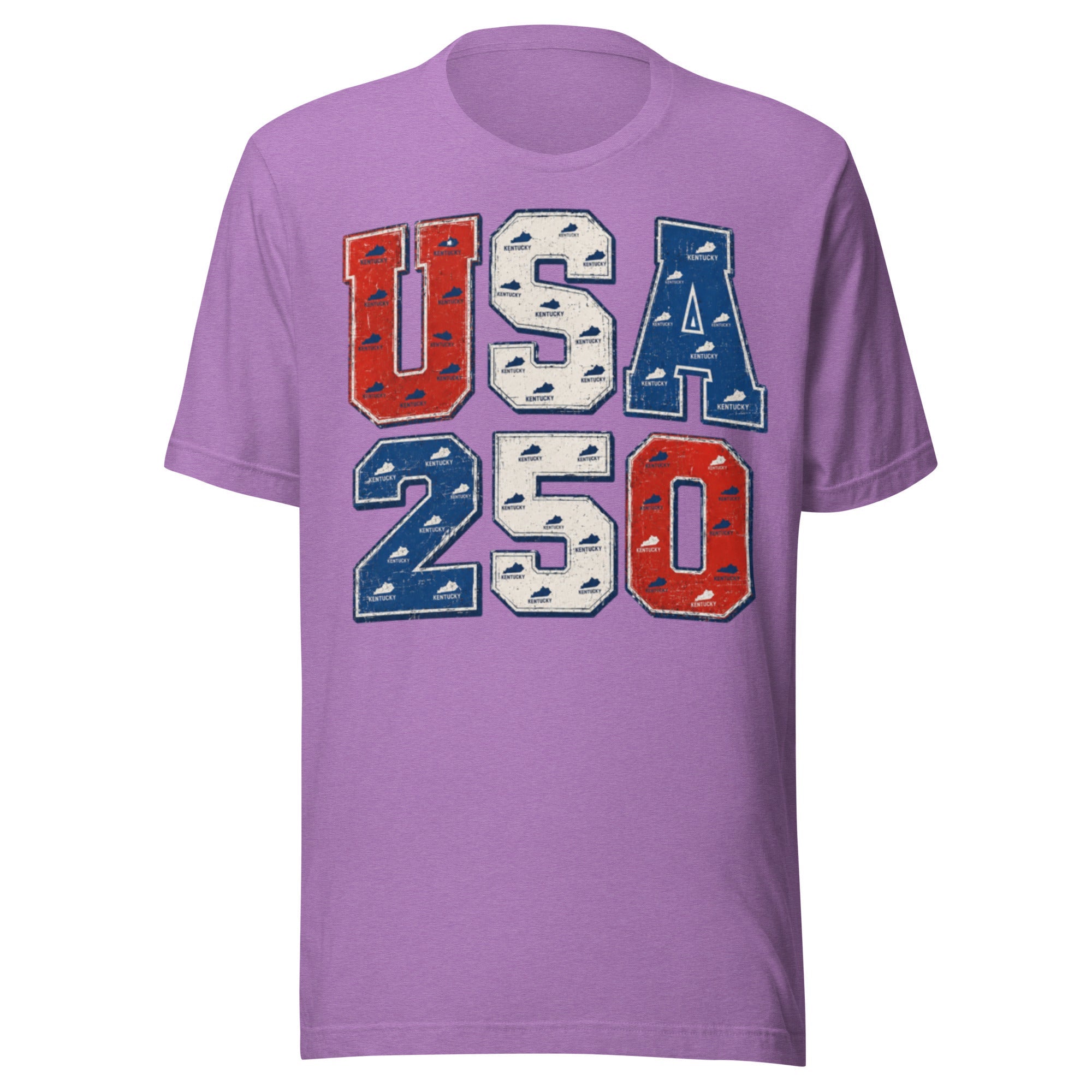 USA 250 Kentucky Heritage T-Shirt | Vintage Patriotic Number Design | Classic - Bluegrass Elite Apparel LLC