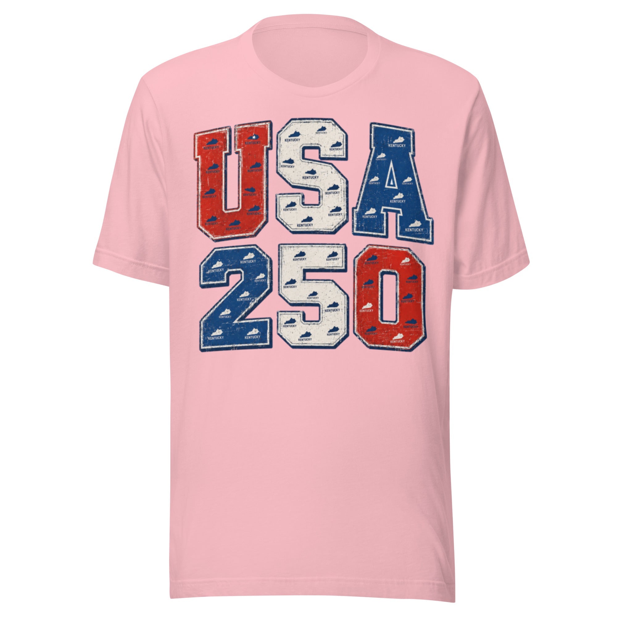 USA 250 Kentucky Heritage T-Shirt | Vintage Patriotic Number Design | Classic - Bluegrass Elite Apparel LLC