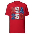 USA 250 Kentucky Heritage T-Shirt | Vintage Patriotic Number Design | Classic - Bluegrass Elite Apparel LLC