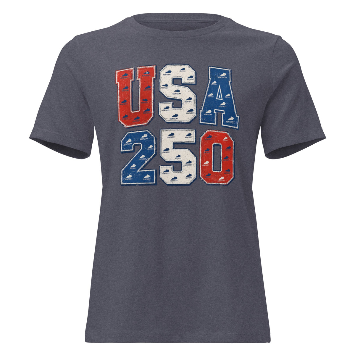 USA 250 Vintage Collegiate Women's Relaxed T-Shirt - Bluegrass Elite Apparel LLC
