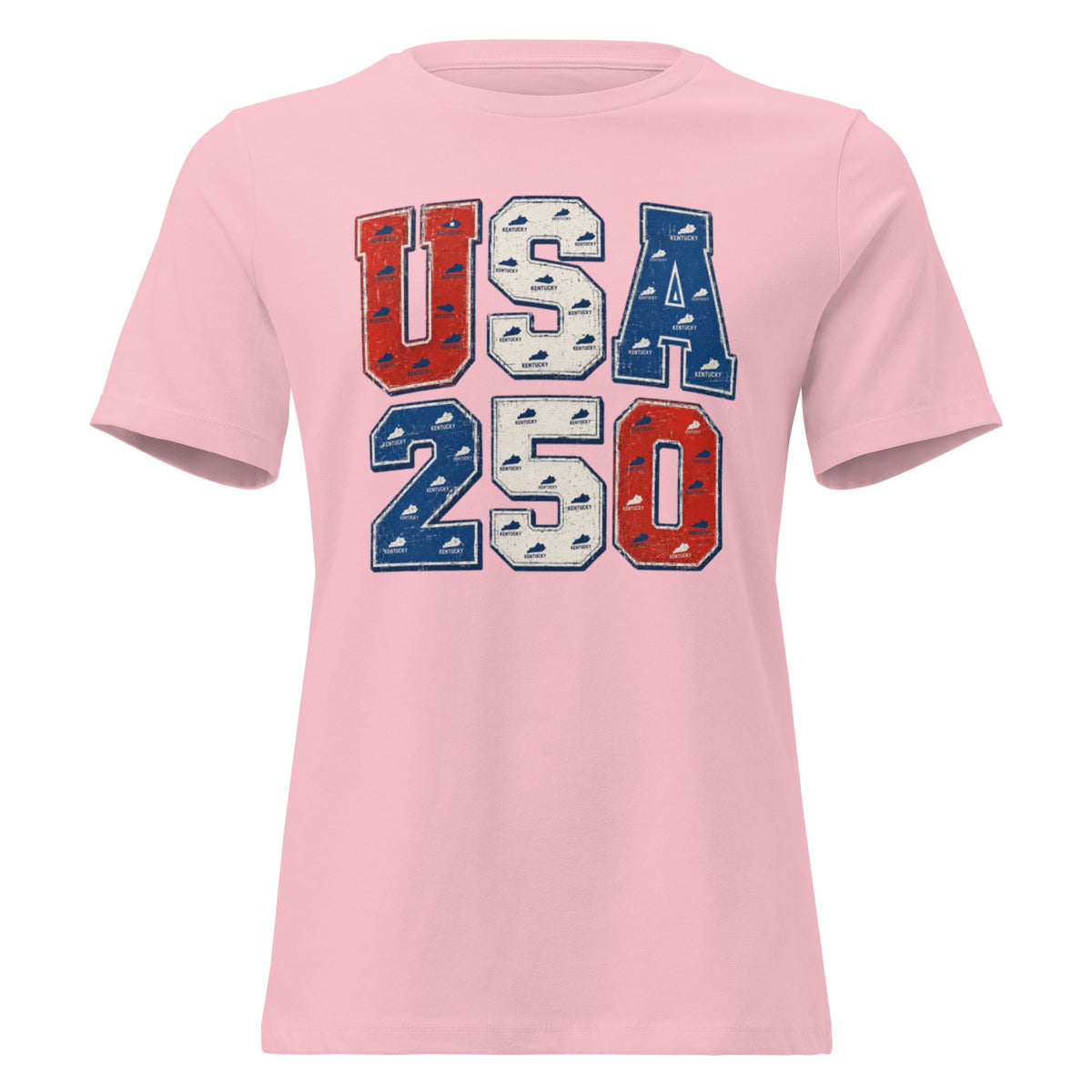USA 250 Vintage Collegiate Women's Relaxed T-Shirt - Bluegrass Elite Apparel LLC