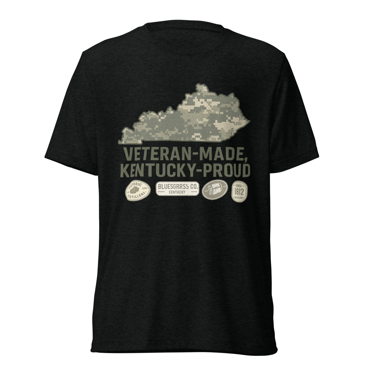 Veteran - Made Kentucky Proud Tee | Bluegrass Elite Heritage Shirt | Elite Tri - Blend - Bluegrass Elite Apparel LLC