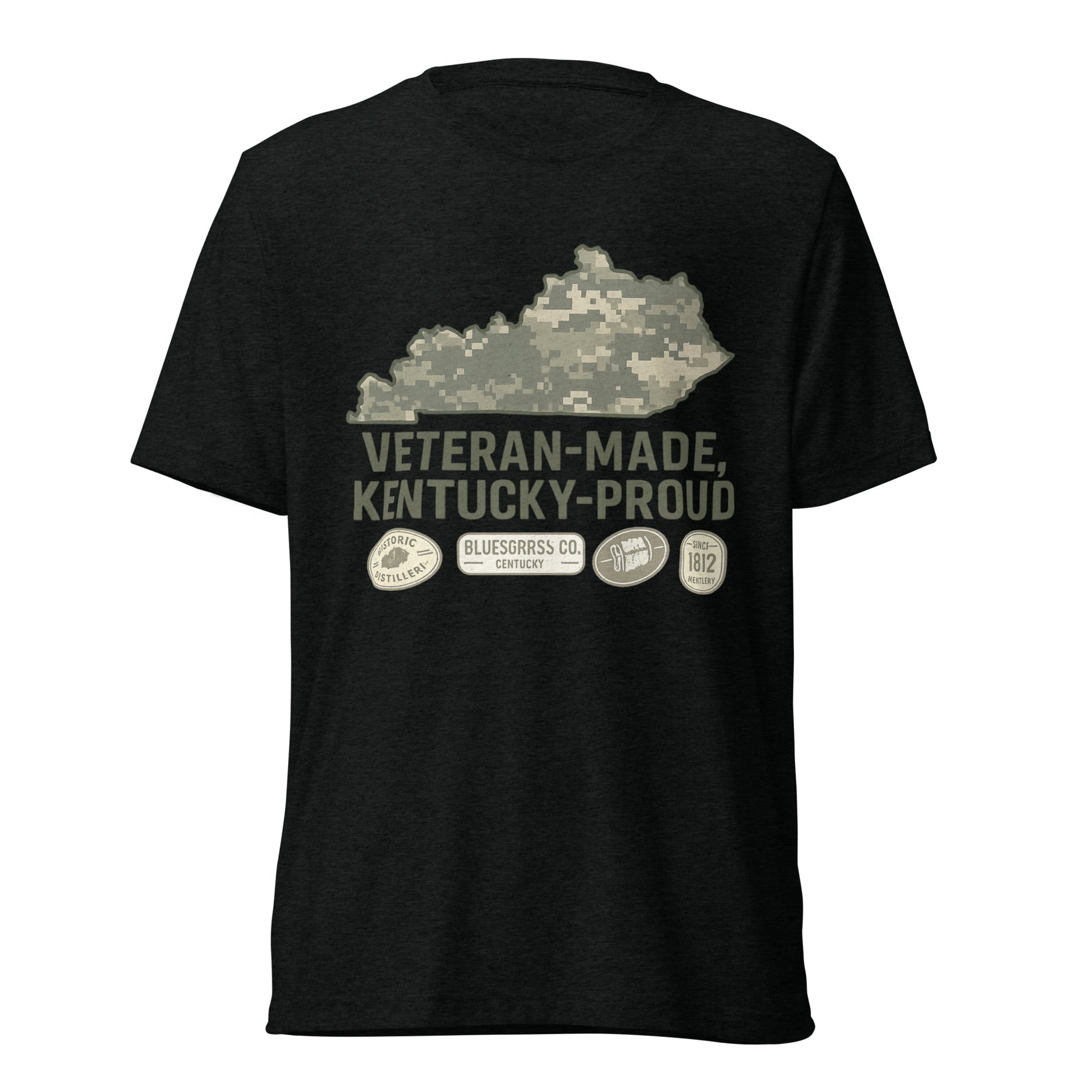 Veteran - Made Kentucky Proud Tee | Bluegrass Elite Heritage Shirt | Elite Tri - Blend - Bluegrass Elite Apparel LLC