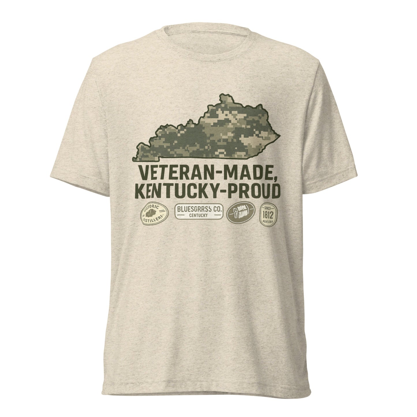 Veteran - Made Kentucky Proud Tee | Bluegrass Elite Heritage Shirt | Elite Tri - Blend - Bluegrass Elite Apparel LLC