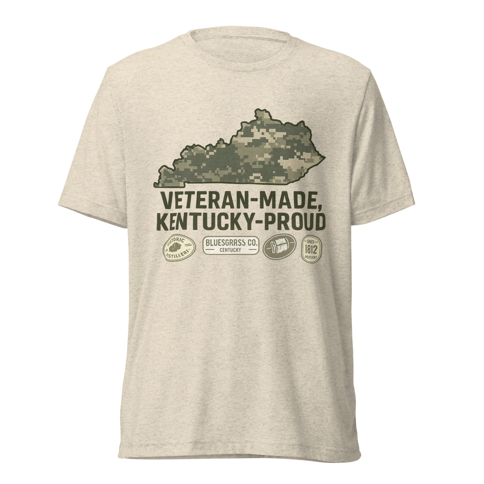 Veteran - Made Kentucky Proud Tee | Bluegrass Elite Heritage Shirt | Elite Tri - Blend - Bluegrass Elite Apparel LLC