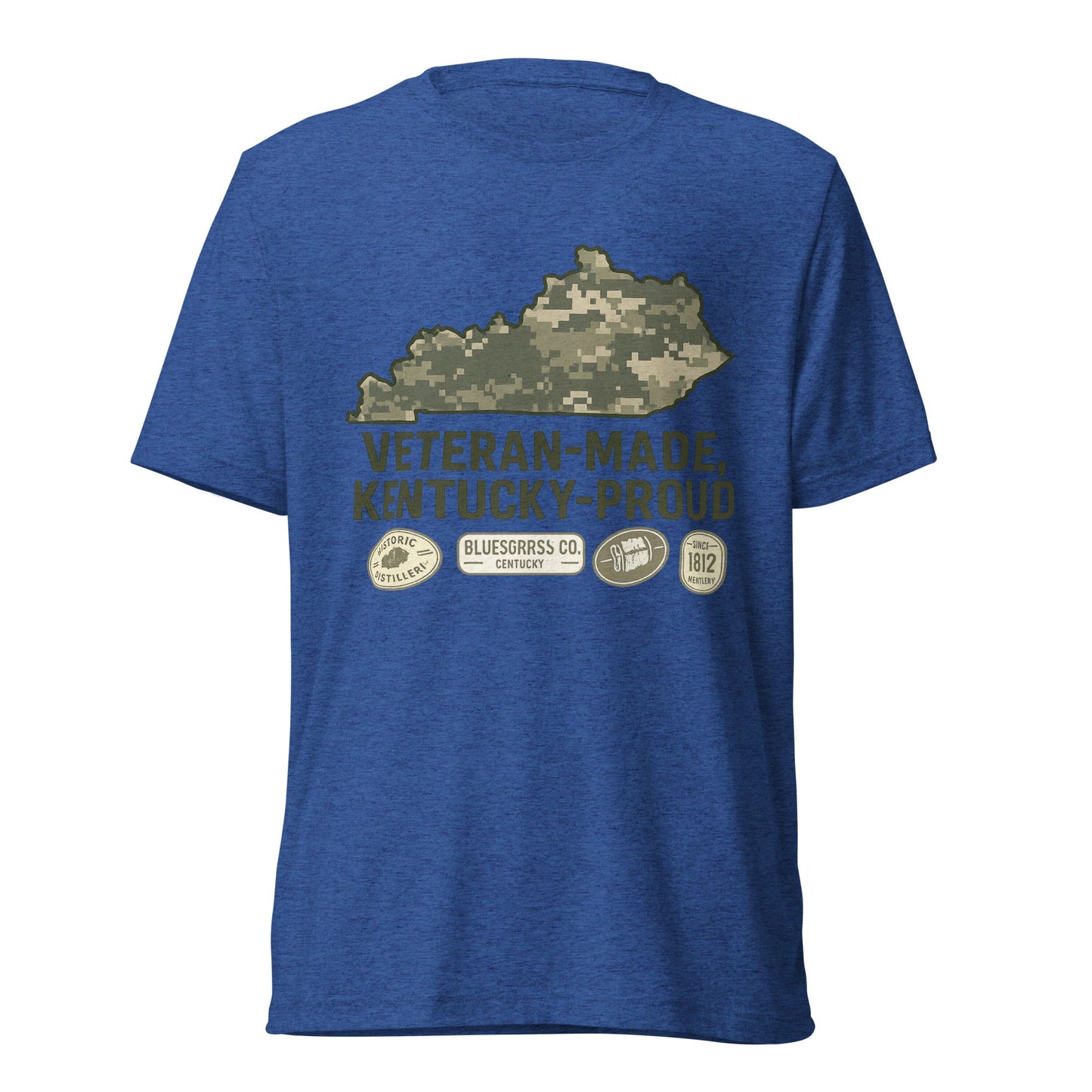 Veteran - Made Kentucky Proud Tee | Bluegrass Elite Heritage Shirt | Elite Tri - Blend - Bluegrass Elite Apparel LLC