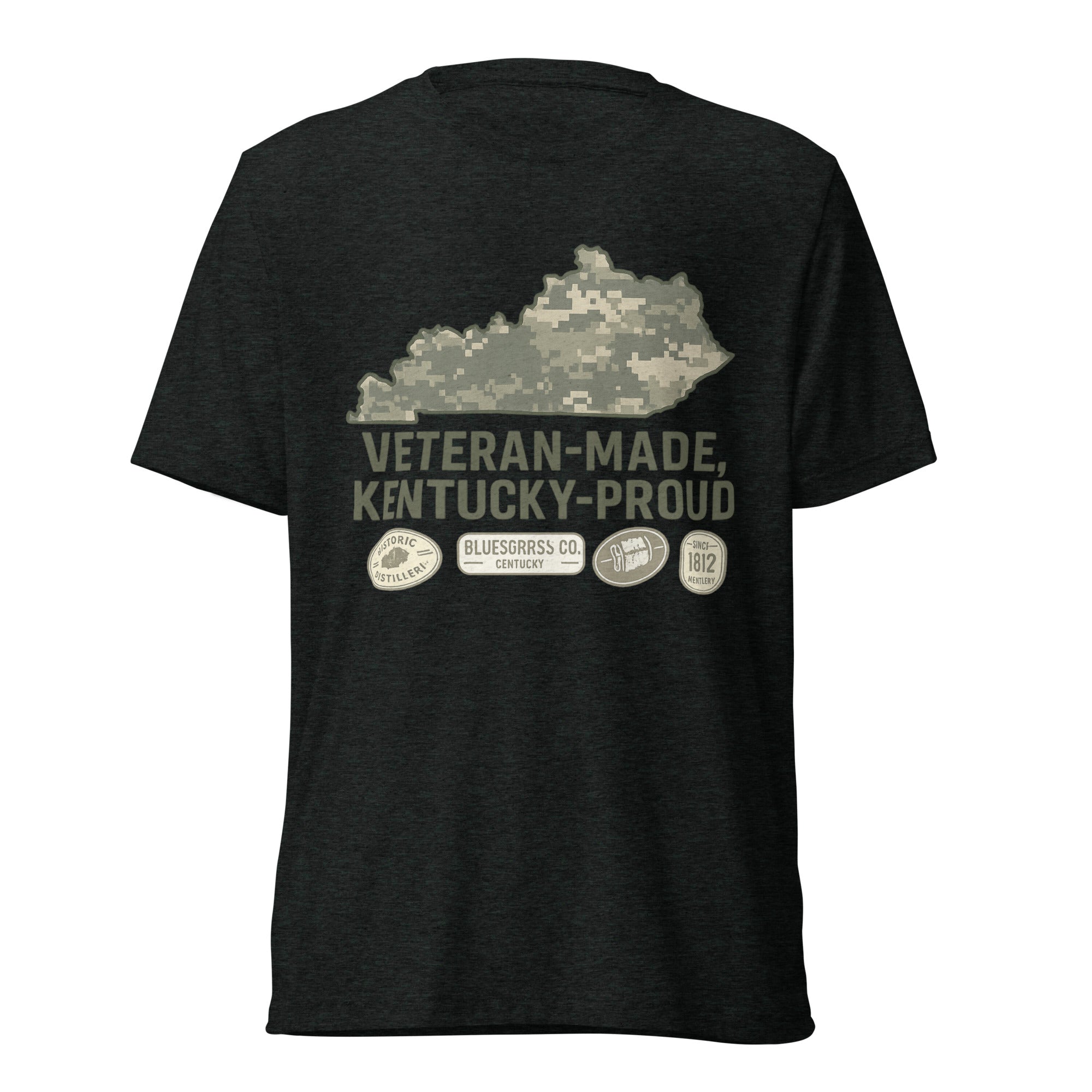 Veteran - Made Kentucky Proud Tee | Bluegrass Elite Heritage Shirt | Elite Tri - Blend - Bluegrass Elite Apparel LLC