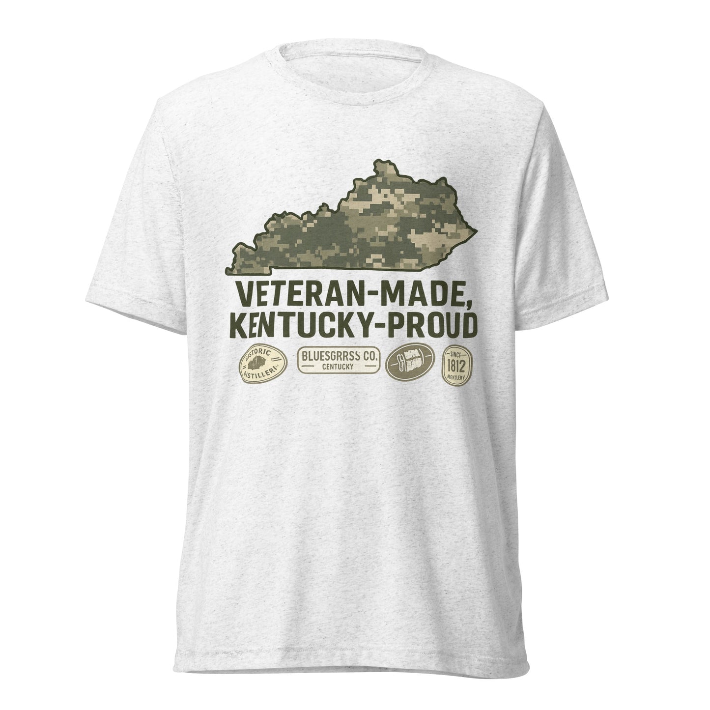 Veteran - Made Kentucky Proud Tee | Bluegrass Elite Heritage Shirt | Elite Tri - Blend - Bluegrass Elite Apparel LLC