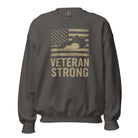 Veteran Strong Kentucky Sweatshirt | Patriotic Flag Design - Bluegrass Elite Apparel LLC