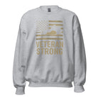 Veteran Strong Kentucky Sweatshirt | Patriotic Flag Design - Bluegrass Elite Apparel LLC