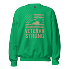 Veteran Strong Kentucky Sweatshirt | Patriotic Flag Design - Bluegrass Elite Apparel LLC