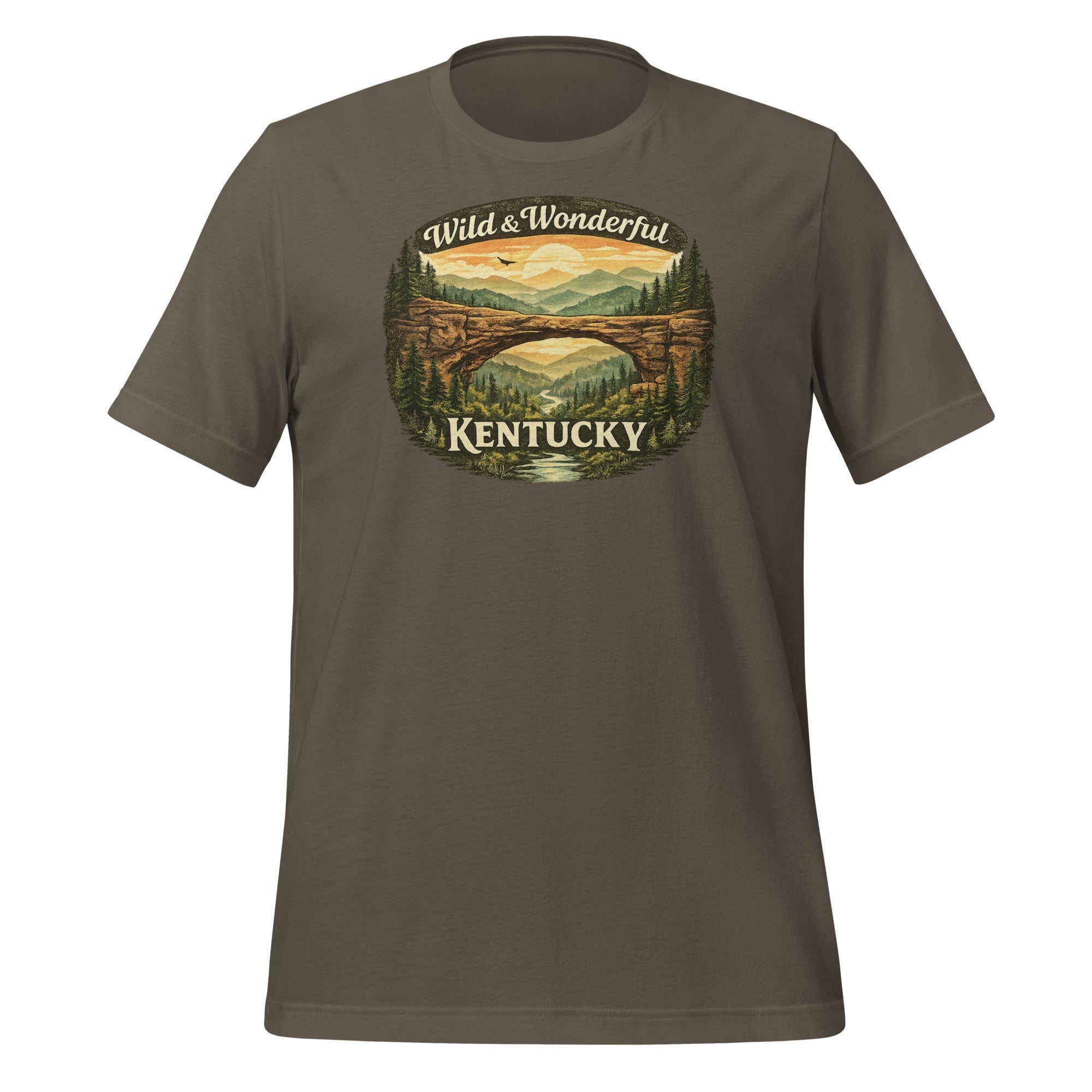 Wild & Wonderful Kentucky T-Shirt | Red River Gorge Arch Design | Classic Cotton - Bluegrass Elite Apparel LLC